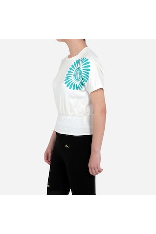 Slazenger PORCIA IN Kız Çocuk Tişört Ekru
