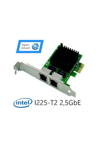 Open Smart 2 Port Intel I225-T2 2,5GbE Ethernet Kart - OPS7207NT