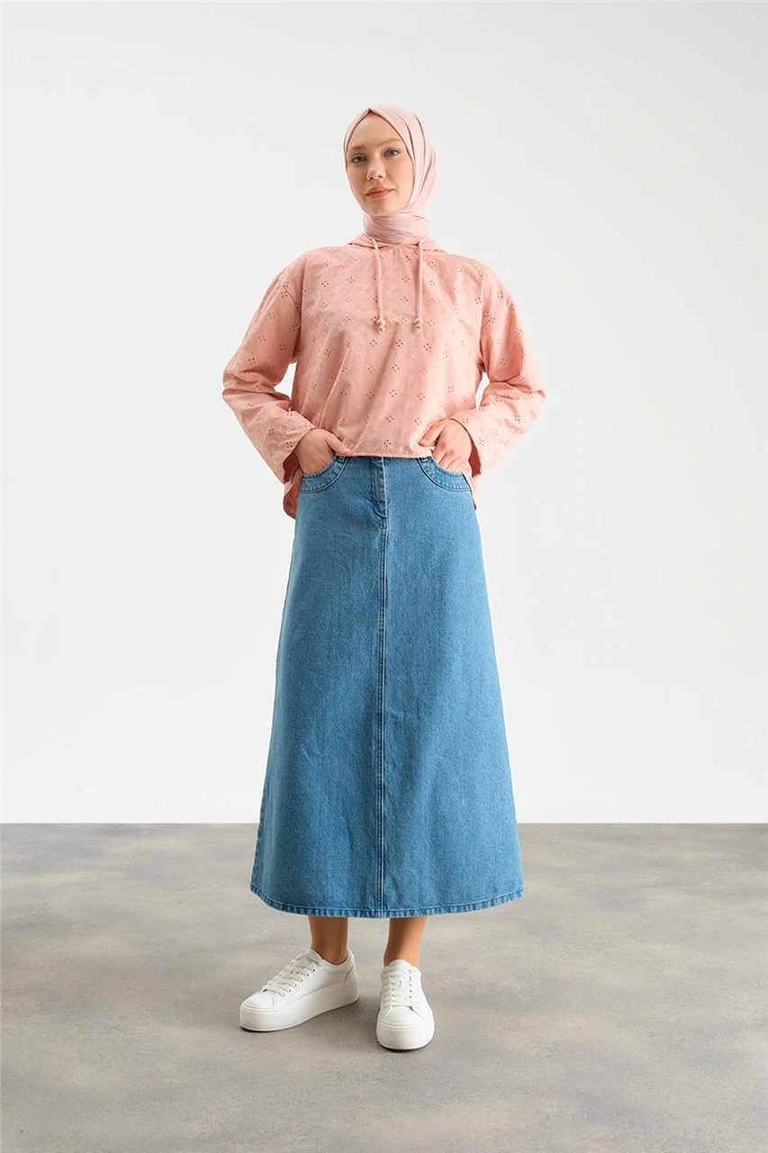 Armine Brode Sweat 23y3139 Pudra Pembe