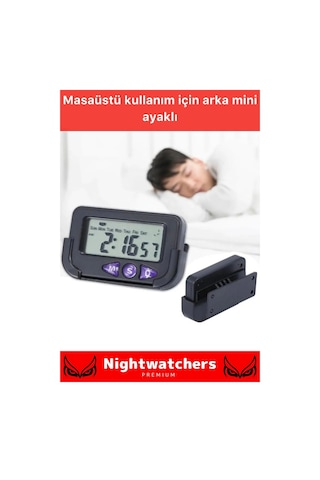 Özel Seri Yapışkanlı Masaüstü Stantlı Ders Çalışmak Için Alarlı Kronometreli Mini Dijital Saat
