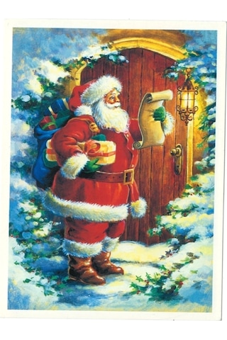 Kartpostal 5 Li Yılbaşı Noel Baba