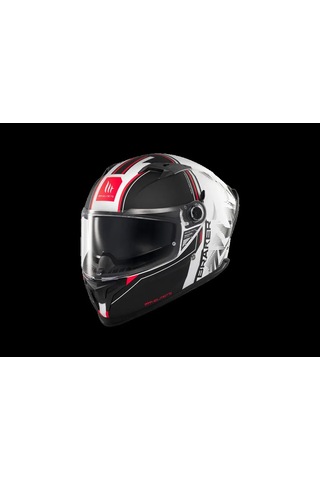 Mt Helmets Braker Sv Charm A1 Motosiklet Kaskı Beyaz - Siyah