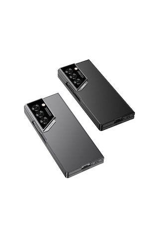 Galaxy Uyumlu Z Fold 6 Kılıf Ultra İnce Kamera Korumalı Sert Rubber Uzrm 3. Seri Procase Kapak-titanyum-gri Titanyum-gri
