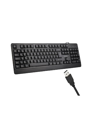 Philips Spk6247b Usb 1.2 Metre Kablolu Klasik Siyah Numpadli Türkçe Q Klavye