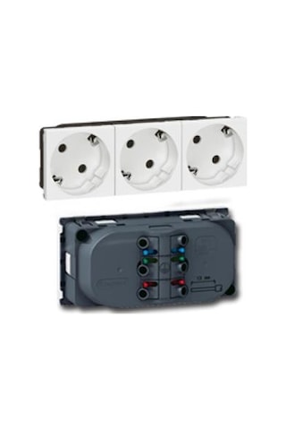 077253 Legrand Sistem Armada Serisi 3x45 Dereceli Topraklı Priz