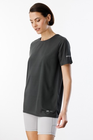 Genius Store Kadın Nem Emici Hızlı Kuruma Atletik Teknik Performans Spor T-shirt Drıfıt-kısakol Füme