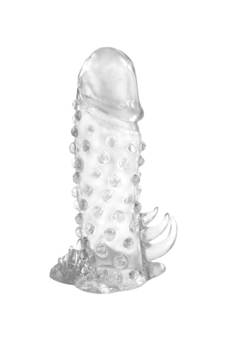 Odins Shop 13.5 CM Klitoral Uyarıcılı Tırtıklı Penis Kılıfı