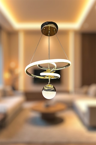 Gold Toplu Space 3 Renk Beyaz&sarı&günışığı Led Avize