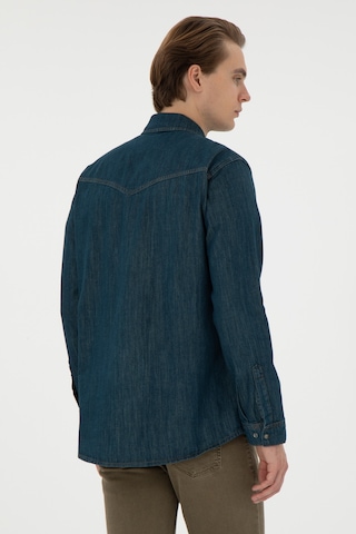 U.S. Polo Assn. Erkek Mavi Jean Gömlek 50289470-DN0030