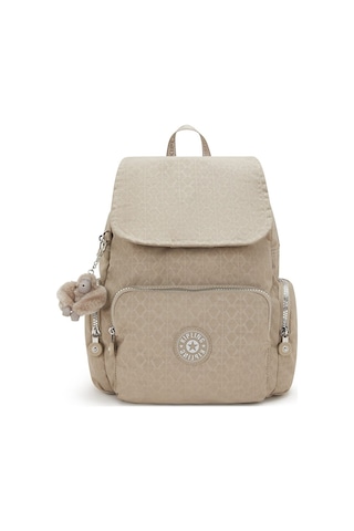 Kipling Kıplıng City Zip S Küçük Boy Sırt Çantası Bej Glorıous Beıge Sılver Bej