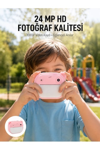 Anında Baskı Özellikli Şipşak Kamera 24mp Hd Çift Lensli Ve 32gb Hafızalı - 4996