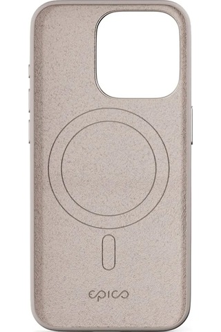 Epico Apple Uyumlu iPhone 16 Pro Mag+ Silikon Kılıf Titaniumium Beige Titanyum Gri