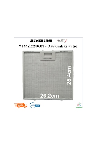Silverline Uyumlu Esty 2240 X6 Davlumbaz Filtresi Aspiratör Tel 262X254 - 423487261 Silverline Uyumlu Esty 2240 X6 Davlumbaz Filtresi Aspiratör Tel 262X254 - 423487261