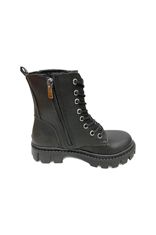 Fix Kids 9604 Deri Trend Fashion Kız Çocuk Bot Siyah