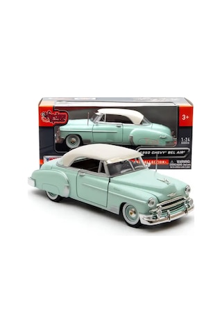 Motormax 1950 Chevy Bel Air 1/24 Diecast Model Yeşil Diecast Model Yeşil
