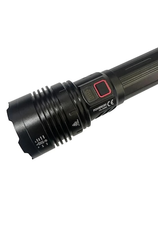 Powerdex Pd-12500 50w Zoomlu Profesyonel El Feneri Siyah