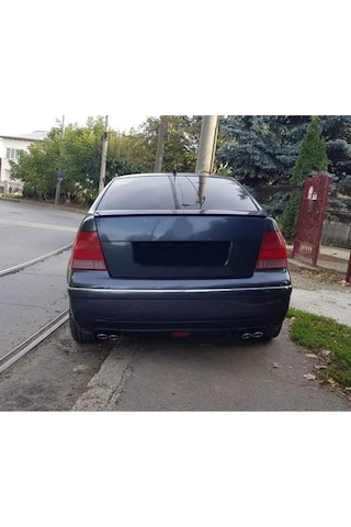 Volkswagen Bora Uyumlu Body Kit Difüzör 4 Çıkış Yuvarlak Siyah Model 2