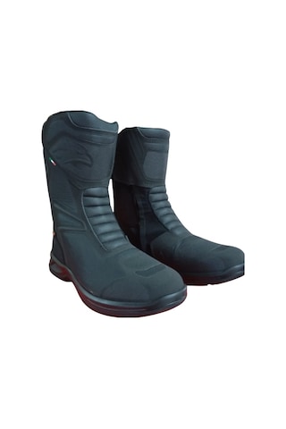 Falco Motosiklet Botu Siyah Atlas 2 Motorcu Bot
