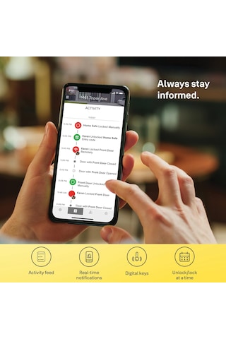 Yale Linus Akıllı Kilit L2 - Siyah - 05/103210/mb, Anahtarsız Erişim, Yale Home Uygulaması İle Kontrol, Entegre Wi-fi, Uzaktan Kilitleme/kilit Açma, Sanal Anahtar, Eş Zamanlı Uyarılar