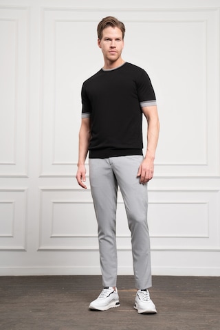 Morven Erkek Siyah Trend Bisiklet Yaka Dinamik Fit Rahat Kesim T-shirt 25ys018013001 Siyah