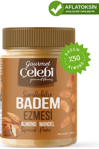 Badem Ezmesi 320 Gr - Sürülebilir Badem Ezmesi