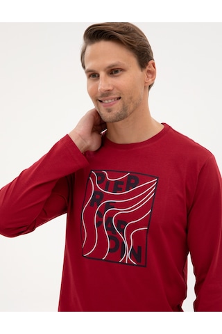 Pierre Cardin Erkek Bordo Pijama Takım 50322653-900 Bordo