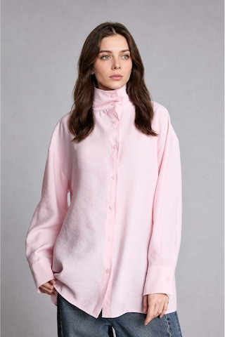 Defacto Regular Fıt Modal Uzun Kollu Açık Pembe Tunik H9044ax26aupn645 Pembe-pn645