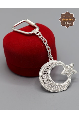 Ayyıldız Model 925 Ayar Gümüş Telkari Anahtarlık 201025150 Gümüş