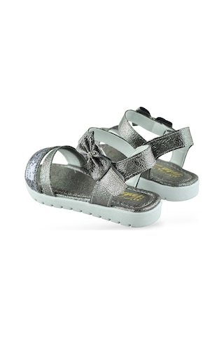 610s Ortopedik Taban Kız Çocuk Sandalet Terlik Düğün Abiye Gündelik Varkan Krom