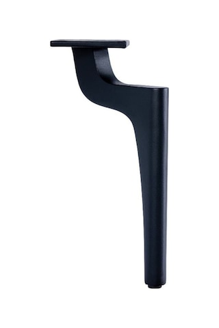 Zarif Metal Ayak 25cm Mat Siyah Komidin Koltuk Ünite Şifonyer Dolap Vestiyer Modern Mobilya Ayağı