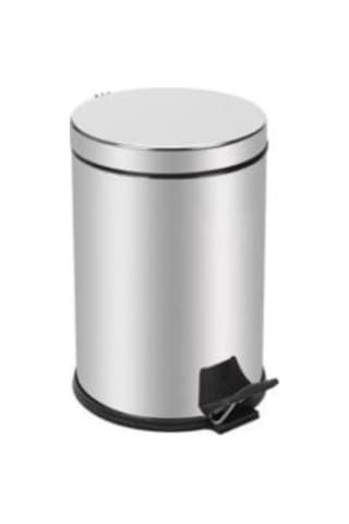 Emr Çelik Metal Paslanmaz Pedallı Çöp Kovası 3 Lt.