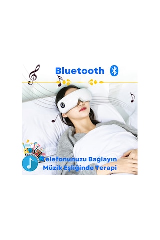 DailyLink Bluetooth Müzik Göz Yüz Terapi Masaj Aleti Şarjlı Çok Renkli