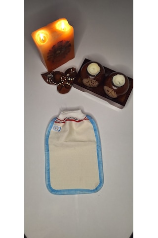 Eker-mavi Biyeli Hızlıgiy Kese-banyo Ve Duş Kesesi-lastikli Kese