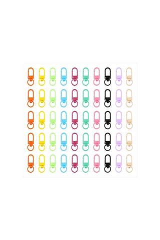 Gatherco Renkli Çıtçıtlı Istakoz Tokalı Anahtarlık Bulguları Dıy Anahtarlık Kolye Bileklik Malzemeleri