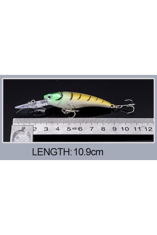 Profisher 8 Renk Uzun Çene Sert Sahte Yapay Yem 7.8 G 10.9 CM
