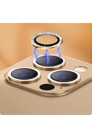 Apple Uyumlu iPhone 13 Pro Max Cl-06 Kamera Lens Koruyucu