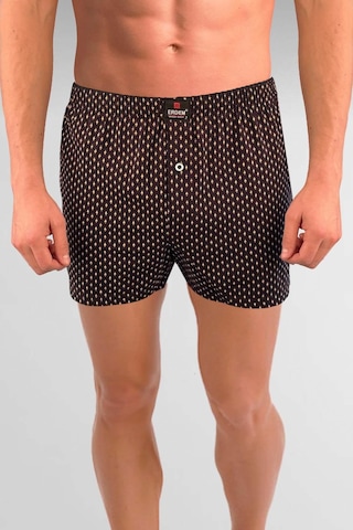 Erdem Siyah Baskılı Desenli Penye Boxer 1400ysk Siyah