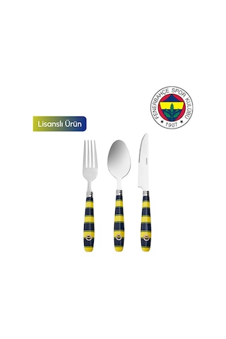 Karaca X Fenerbahçe 18 Parça 6 Kişilik Çatal Kaşık Bıçak Takımı Lacivert