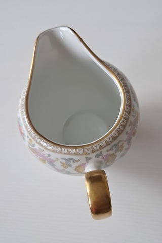 Tirschenreuthe 1838 Vintage Porselen Sütlük/sosluk Çok Renkli