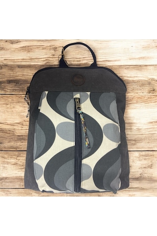 Vintage Kanvas Renkli Otantik Günlük Gezi Seyahat Sırt Çantası Lucas Bag 30 Cm X 37 Cm Siyah