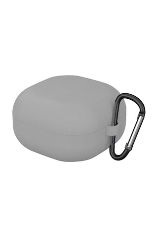 Forzacase Samsung Galaxy Buds 4 / 4 Pro İle Uyumlu Anahtar Askılıklı Bluetooth Kulaklık Kılıfı - Fc1216 Gri