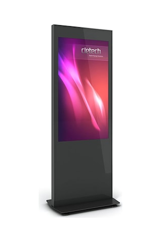 Cletech C01 43" Digital Signage Totem + iiyama LH4360UHS-B1AG Signage Monitör