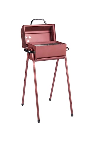 Igrıll Barbekü Cube 402 Mm Kömürlü Mangal Kırmızı