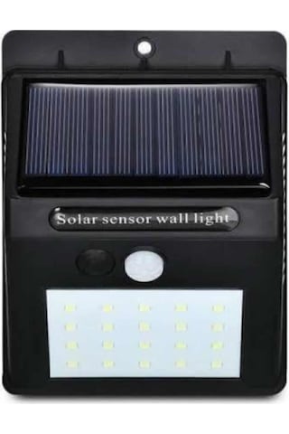 Northcity Güneş Enerjili Hareket Sensörlü Sokak Lambası 180 Led Elektriksiz, Yağmur Geçirmez Dış Mekan Aydınlatması