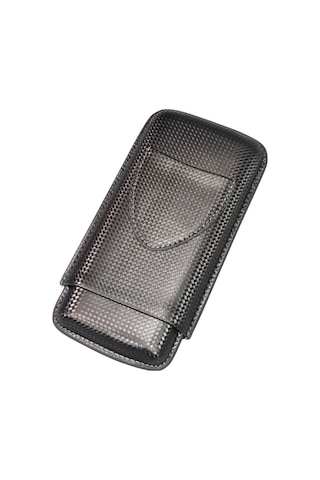 Pq Karbon Desenli Üçlü Puro Kılıfı - Tr9153