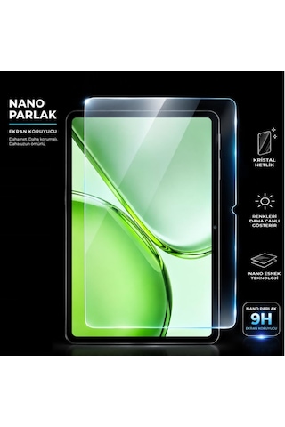 Honor Pad X9b Max İle Uyumlu Ekran Koruyucu 13 İnç 9h Kırılmaz Esnek Nano Cam, Çizilmeye Ve Darbeye Dayanıklı Koruma, Hd Şeffaf