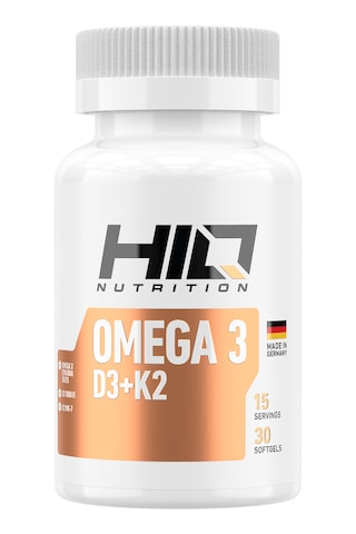 Hiq Nutrition Omega 3 D3+K2 Complex 30 Softgel