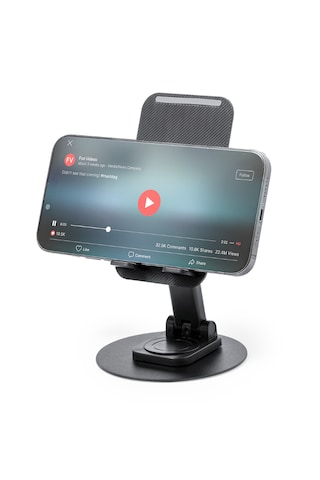 V10 Telefon Tutucu Telefon Tablet Standı Metal 360 Kaydırmaz