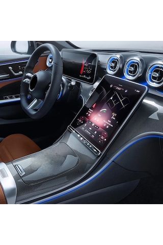 Mercedes Glc Ekran Koruyucu 11.9 İnç Multimedya Nano Ve 12.3 Dijital Gösterge 2023-2025 9H Nano Ekran Koruyucu