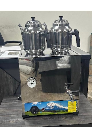 Çay Kazanı 26lt 2gözlü 2 Adet Demlik Dahil